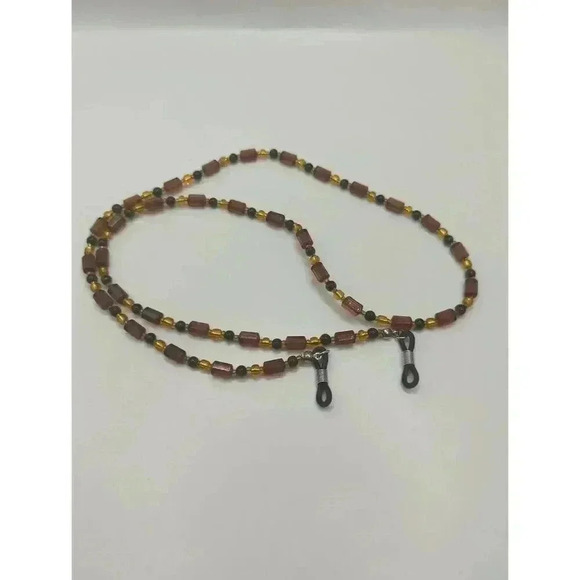 Stylish set of 3 beaded eyeglass chains/holders in various colors Like NEW - Picture 4 of 6
